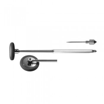 Babinsky Percussion Hammer With Needle Stainless Steel - Rubber, 22 cm - 8 3/4" Stainless Steel - Rubber